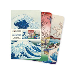 ISBN Japanese Woodblocks Set of 3 Mini Notebooks