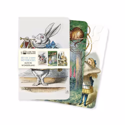 ISBN Alice in Wonderland Set of 3 Mini Notebooks, English, 64 pages