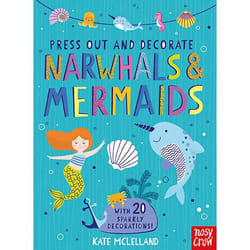 ISBN Press Out and Decorate: Narwhals and Mermaids book Hardcover 24 pages