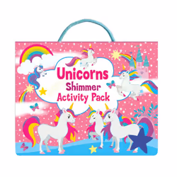 Unicorns Shimmer Activity Pack Kids Colouring Books & Stickers Set