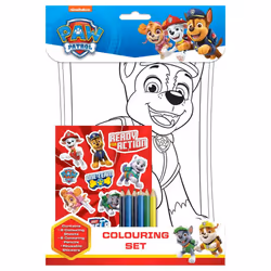 Paw Patrol Colouring Set