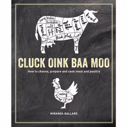 ISBN Cluck, Oink, Baa, Moo, Cooking, English, Paperback, 208 pages