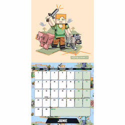 MINECRAFT 2026 SQUARE CALENDAR