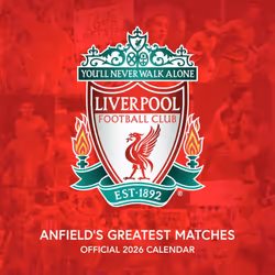 LIVERPOOL FC LEGENDS 2026 SQUARE CALENDAR