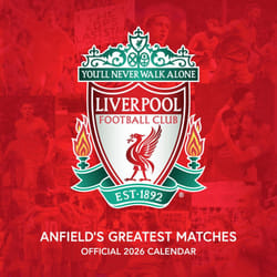 LIVERPOOL FC LEGENDS 2026 SQUARE CALENDAR
