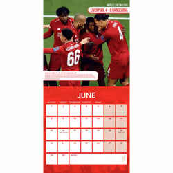 LIVERPOOL FC LEGENDS 2026 SQUARE CALENDAR