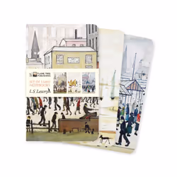 ISBN L.S. Lowry Set of 3 Mini Notebooks, English, 64 pages