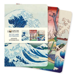 ISBN Japanese Woodblocks Set of 3 Midi Notebooks