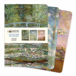 ISBN Claude Monet Set of 3 Midi Notebooks, English, 64 pages