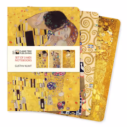 ISBN Gustav Klimt Set of 3 Midi Notebooks, English, 64 pages