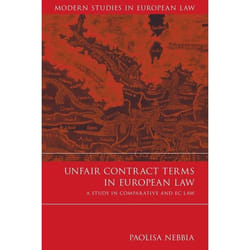 ISBN Unfair Contract Terms in European Law (A Study in Comparative and EC Law)
