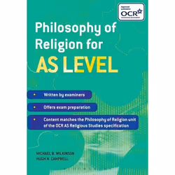 ISBN Philosophy of Religion for AS Level, English, Paperback, 160 pages