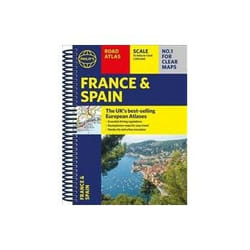 ISBN Philip's France and Spain Road Atlas book Travel English 88 pages