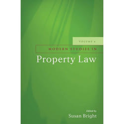 ISBN Modern Studies in Property Law - Volume 6