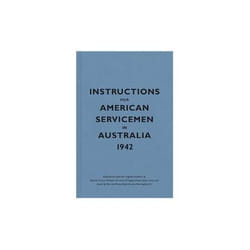 ISBN Instructions for American Servicemen in Australia 1942