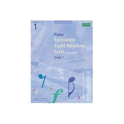 ISBN Piano Specimen Sight Reading Tests: Grade 1: From 2009 Sheet Music for Piano Solo book English 12 pages