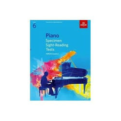 ISBN Piano Specimen Sight-Reading Tests, Grade 6 book Music English 16 pages