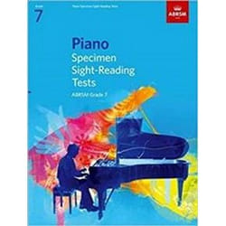 ISBN ABRSM Piano Specimen Sight : Reading Tests : Grade 7 book Music English 16 pages