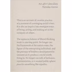 ISBN Art After Liberalism, Art & design, English, 232 pages