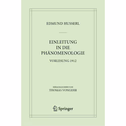 ISBN Einleitung in die Phänomenologie, English, Hardcover, 117 pages
