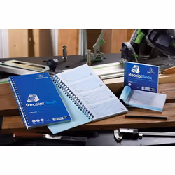 Challenge 280 x 141 mm Duplicate Receipt Book, Carbonless, 200 Pages, Set of 1