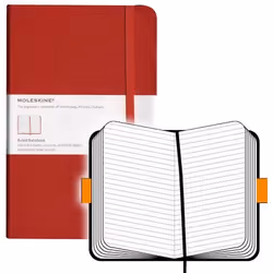 Moleskine Classic writing notebook 240 sheets Red