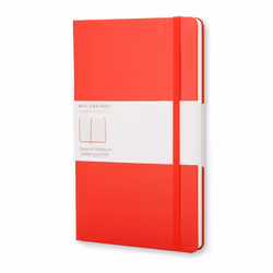 Moleskine Classic, Monochromatic, Red, 240 sheets, 70 g/m², Squared paper, Hardcover