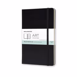 Moleskine Music Notebook, Monochromatic, Black, Matt, Hardcover, Adult