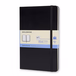 Moleskine Art, Monochromatic, Black, 104 sheets, 165 g/m², Hardcover, Universal