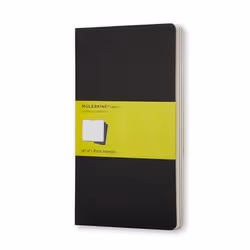 Moleskine Cahier, Monochromatic, Black, 64 sheets, 70 g/m², Hardcover, Universal