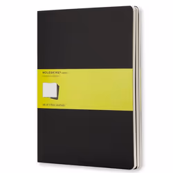 Moleskine Cahier, Monochromatic, Black, 120 sheets, 70 g/m², Hardcover, Universal