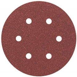 Bosch 2608605718 Sanding Discs for Wood, Velcro Type, 6 Hole, 150mm, P80 Grit, Brown, Pack of 5
