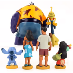 YQYW 6 Pcs/Lot Lilo Stitch Figure Toy Model Cake Decoration