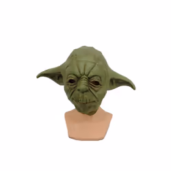 Star Wars Master Yoda Cosplay Mask Costume Latex Helmet Halloween Party - 1