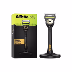 Gillette Labs Men's Razor + 1 Razor Blade Refill, Black