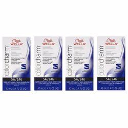 Wella Color Charm Permanent Liquid Color | Wella Permanent Hair Dye - 5Pk 5A Light Ash Brown