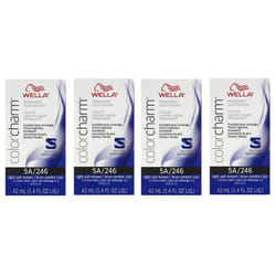 Wella Color Charm Permanent Liquid Color | Wella Permanent Hair Dye - 5Pk 5A Light Ash Brown