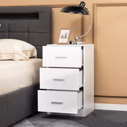 3-Drawer Chest Storage Cabinet Dresser Freestanding Night Stand