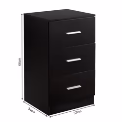 3-Drawer Chest Storage Cabinet Dresser Freestanding Night Stand