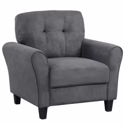 Single Sofa Seat Fabric Upholstered Living Room Chair W/ Cushion