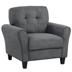Single Sofa Seat Fabric Upholstered Living Room Chair W/ Cushion